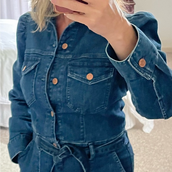 GAP Blue Denim Jumpsuit - Picture 3 of 7